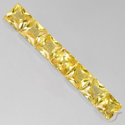 Shop natural 2.33ct Jaune moyen Saphir gems, Carré, from Tanzanie at GemSelect. In stock, global shipping!