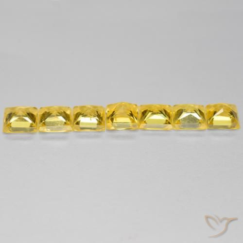 Shop natural 2.33ct Jaune moyen Saphir gems, Carré, from Tanzanie at GemSelect. In stock, global shipping!