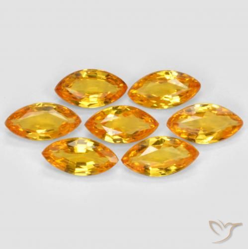 Shop natural 1.23ct Or orange foncé Saphir gems, Marquise, from Tanzanie at GemSelect. In stock, global shipping!