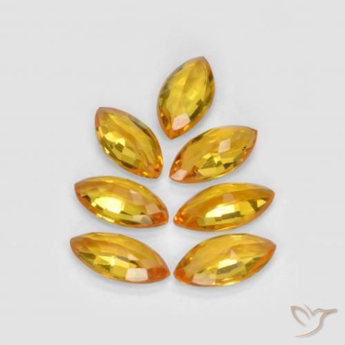 Shop natural 1.23ct Or orange foncé Saphir gems, Marquise, from Tanzanie at GemSelect. In stock, global shipping!