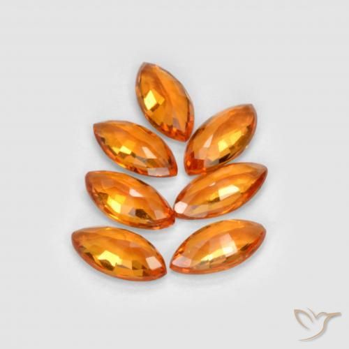 Shop natural 1.15ct Ambre orange Saphir gems, Marquise, from Tanzanie at GemSelect. In stock, global shipping!