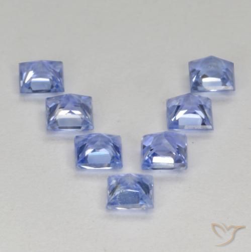 Shop natural 1.45ct Bleu pastel Saphir gems, Carré, from Tanzanie at GemSelect. In stock, global shipping!