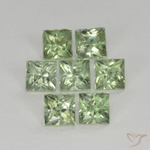 Shop natural 1.59ct Vert clair Saphir gems, Carré, from Tanzanie at GemSelect. In stock, global shipping!