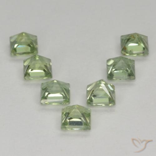 Shop natural 1.59ct Vert clair Saphir gems, Carré, from Tanzanie at GemSelect. In stock, global shipping!