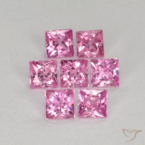 Shop natural 0.61ct Rose pourpre royal très clair Saphir gems, Carré, from Tanzanie at GemSelect. In stock, global shipping!