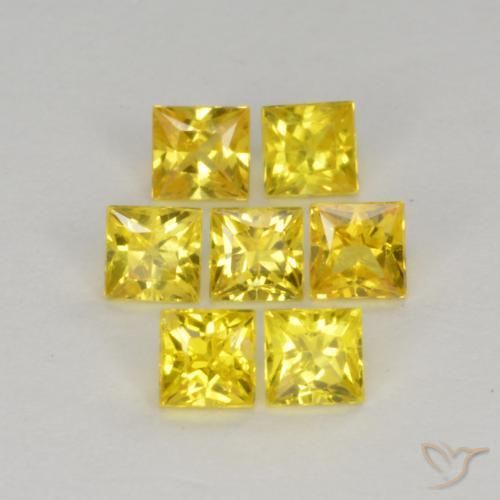 Shop natural 1.03ct Jaune moyen-léger Saphir gems, Carré, from Tanzanie at GemSelect. In stock, global shipping!
