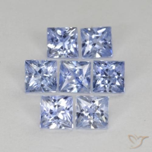 Shop natural 1.51ct Bleu pastel Saphir gems, Carré, from Tanzanie at GemSelect. In stock, global shipping!