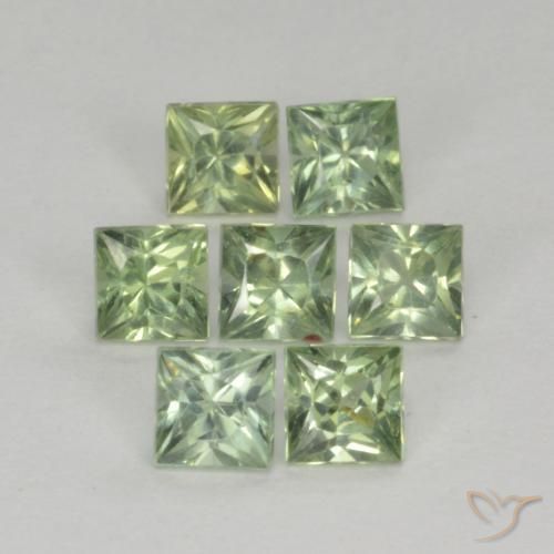 Shop natural 1.59ct Vert sauge léger Saphir gems, Carré, from Tanzanie at GemSelect. In stock, global shipping!