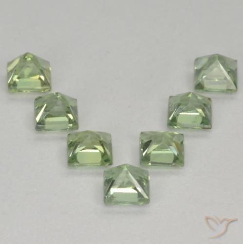Shop natural 1.59ct Vert sauge léger Saphir gems, Carré, from Tanzanie at GemSelect. In stock, global shipping!