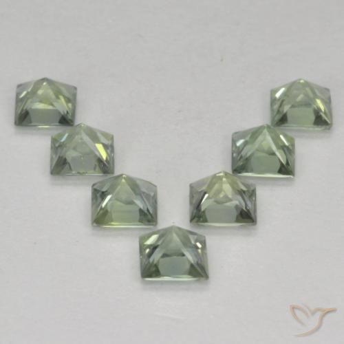 Shop natural 1.15ct Vert clair Saphir gems, Carré, from Tanzanie at GemSelect. In stock, global shipping!