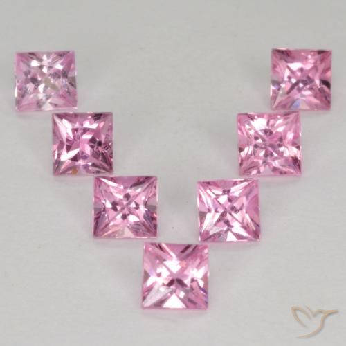 Achetez naturel 1.19ct Rose pourpre royal très clair Saphir gems, Carré, En provenance Tanzanie chez GemSelect. En stock, livraison internationale!