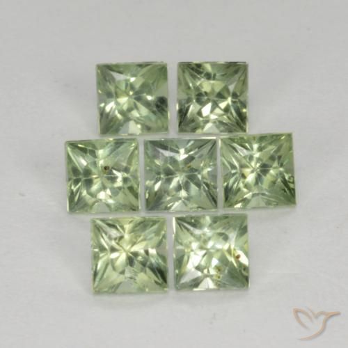Shop natural 1.55ct Vert clair Saphir gems, Carré, from Tanzanie at GemSelect. In stock, global shipping!