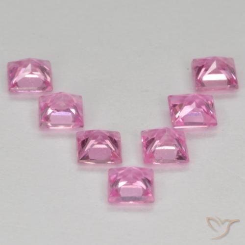 Shop natural 1.03ct Rose pourpre royal très clair Saphir gems, Carré, from Tanzanie at GemSelect. In stock, global shipping!