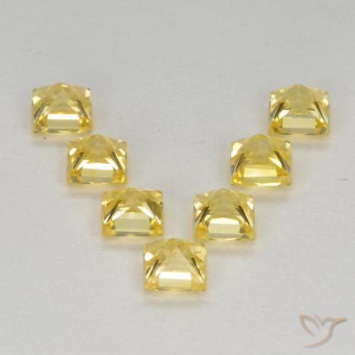 Shop natural 1.32ct Jaune Toscane Saphir gems, Carré, from Tanzanie at GemSelect. In stock, global shipping!