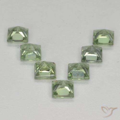 Shop natural 1.40ct Vert clair Saphir gems, Carré, from Tanzanie at GemSelect. In stock, global shipping!