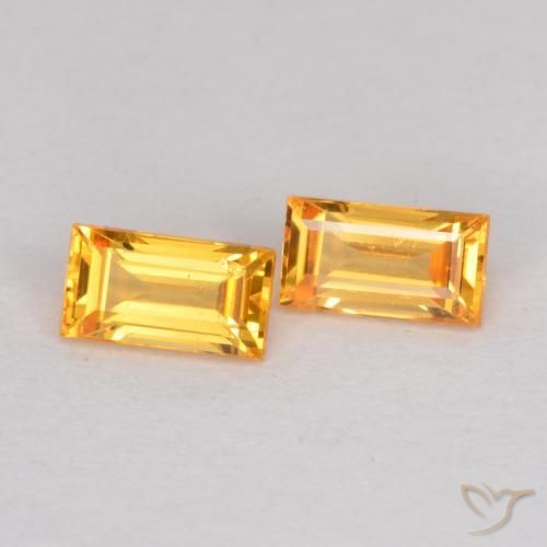 Shop natural 0.49ct Orange-or Saphir gems, Baquette, from Tanzanie at GemSelect. In stock, global shipping!