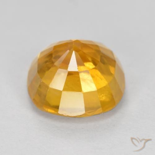 Saphir Doré foncé naturelle Coussin, 3.25 ct, VS-SI