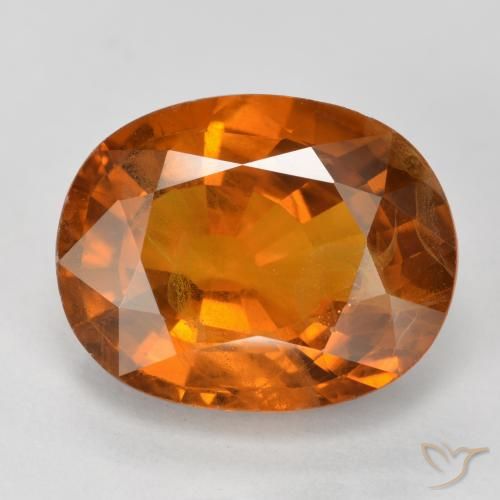 5.58ct Naturel Orange foncé Saphir, ovale, VS-SI