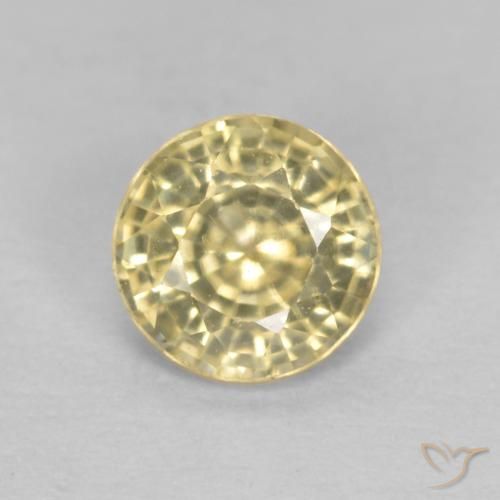 0.52ct Naturel Crème Saphir, Tour, VS