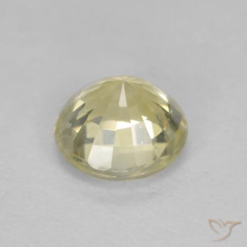 Saphir Jaune pâle naturelle Tour, 0.47 ct, VS