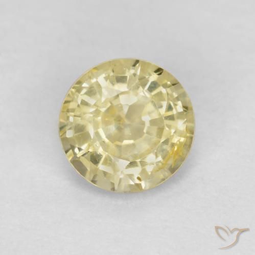 0.43ct Naturel Jaune lagune léger Saphir, Tour, VS