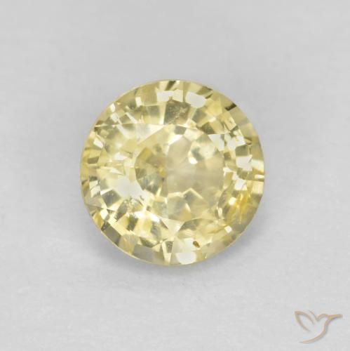 Saphir Jaune lagune léger naturelle Tour, 0.43 ct, VS