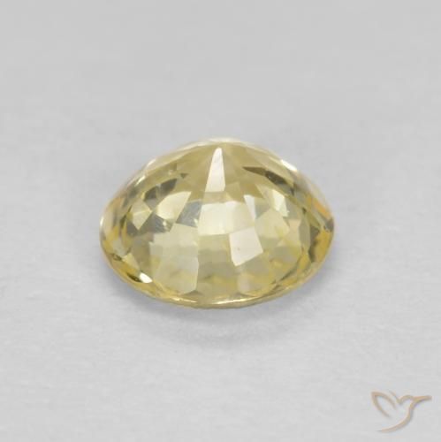 Saphir Jaune lagune léger naturelle Tour, 0.43 ct, VS