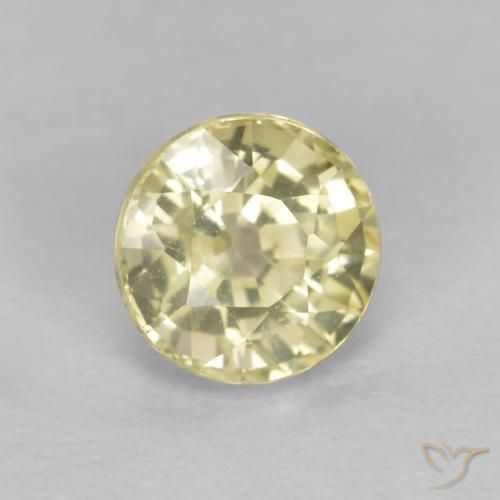Saphir Jaune lagune léger naturelle Tour, 0.53 ct, VVS-VS