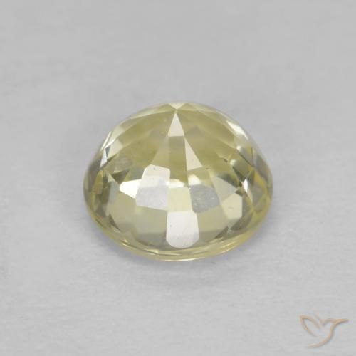 Saphir Jaune lagune léger naturelle Tour, 0.53 ct, VVS-VS