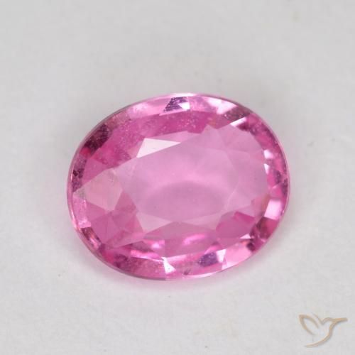 Saphir Rose pourpre royal naturelle ovale, 0.70 ct, VS-SI