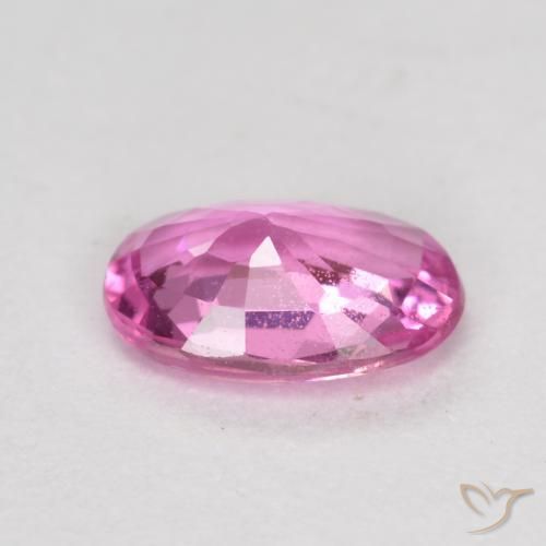 Saphir Rose foncé naturelle ovale, 0.60 ct, VS-SI
