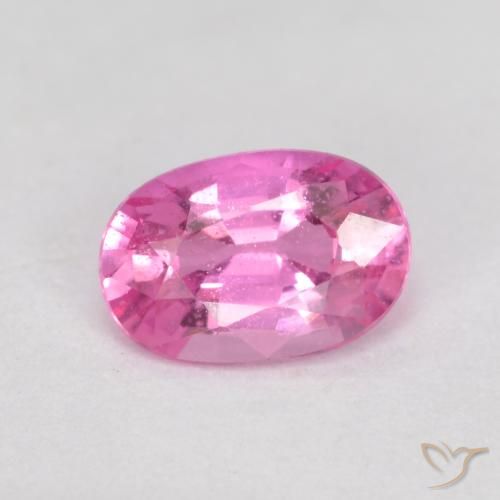 0.63ct Naturel Pourpre moyen Saphir, ovale, VS-SI, Photo A
