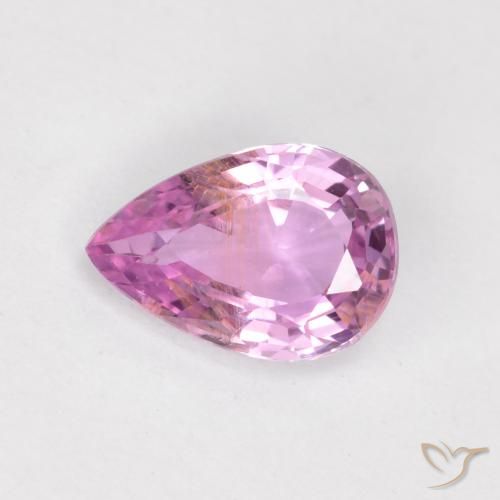 0.59ct Naturel Rose clair Saphir, En forme de poire, VS
