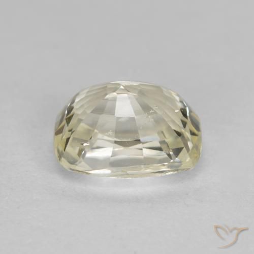 Saphir Jaune pâle naturelle Coussin, 1.43 ct, VS
