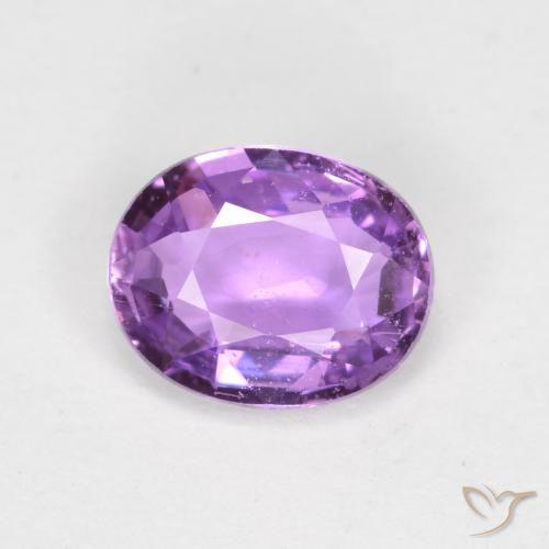 0.70ct Naturel Pourpre moyen Saphir, ovale, VS