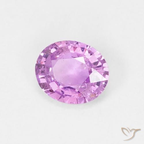 Saphir Violet mauve naturelle ovale, 0.60 ct, VS-SI