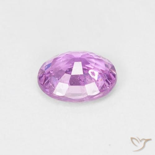 Saphir Violet mauve naturelle ovale, 0.60 ct, VS-SI
