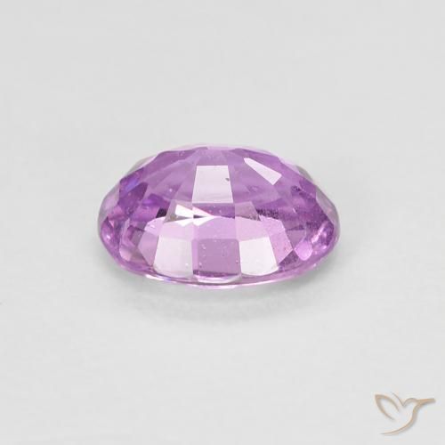 Saphir Pourpre violet rosâtre naturelle ovale, 0.84 ct, VS-SI