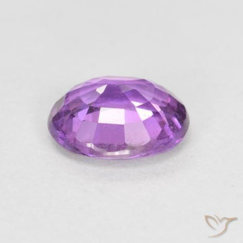 Saphir Pourpre électrique naturelle ovale, 0.72 ct, VS-SI