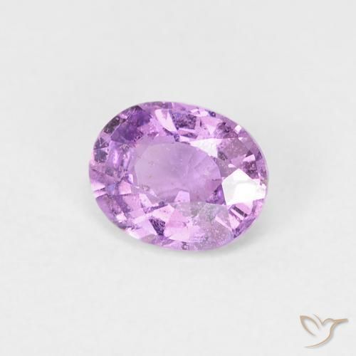 Saphir Pourpre moyen naturelle ovale, 0.59 ct, VS-SI
