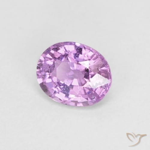 Saphir Violet mauve naturelle ovale, 0.64 ct, VS-SI