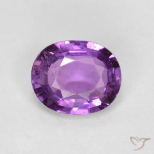 0.72ct Naturel Violet foncé Saphir, ovale, VS-SI