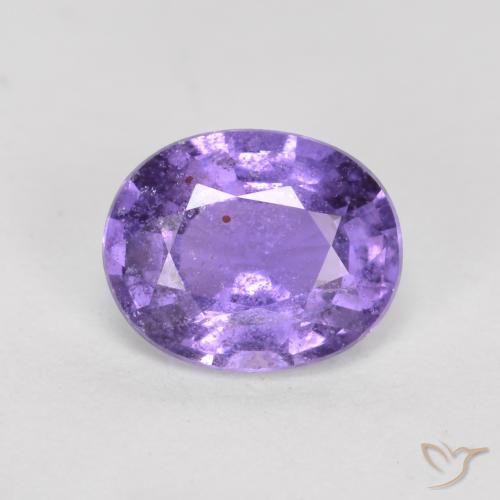 0.77ct Naturel Violet royal Saphir, ovale, VS-SI