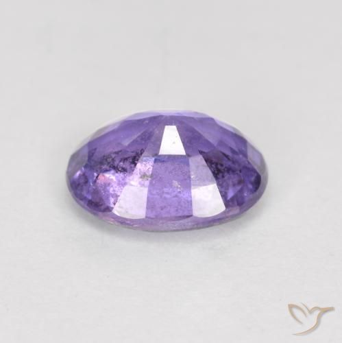 Saphir Violet royal naturelle ovale, 0.77 ct, VS-SI