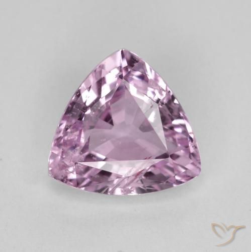 Saphir Violet clair naturelle Trillion, 0.95 ct, VS