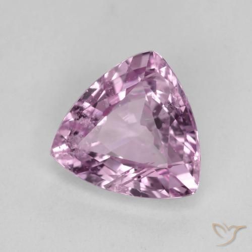 Saphir Violet clair naturelle Trillion, 0.95 ct, VS