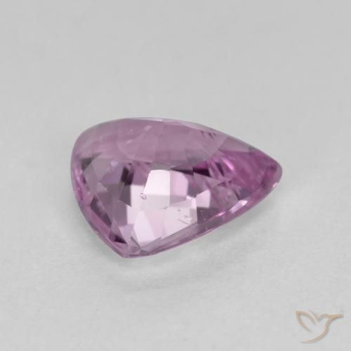 Saphir Violet clair naturelle Trillion, 0.95 ct, VS