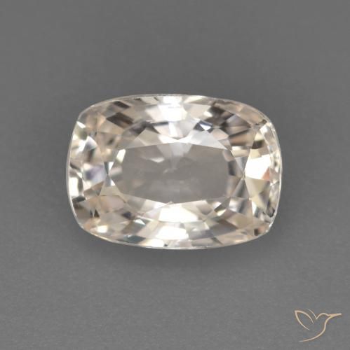 1.13ct Naturel Doré très clair Saphir, Coussin, VVS-VS