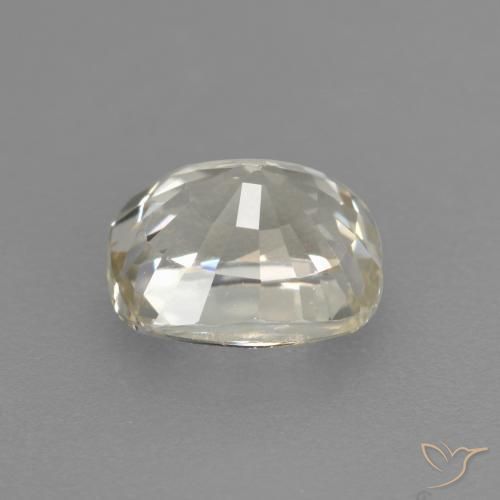 Saphir Jaune pâle naturelle Coussin, 1.18 ct, VVS-VS