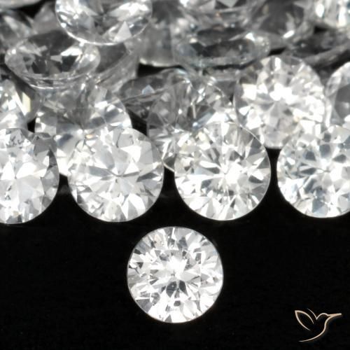 0.19ct Naturel Blanc clair Saphir, Tour, VS